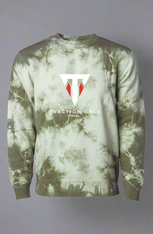 Tie Dye Olive Crew Neck